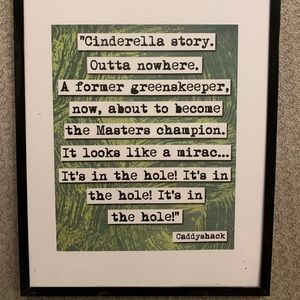 Caddyshack framed movie quote